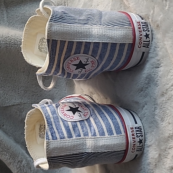Converse CTAS High Vintage Stripes Sneakers Mens 11.5 - Picture 6 of 8